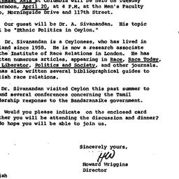 Announcements, 1971-04-12. ...