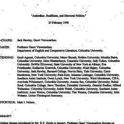 Minutes, 1996-02-29. South ...