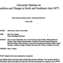 Minutes, 1996-05-06. South ...