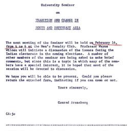 Announcements, 1967-02-14. ...