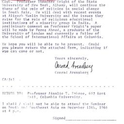 Announcements, 1966-12-13. ...