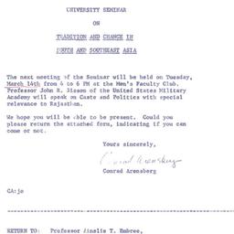 Announcements, 1967-03-14. ...