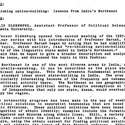Minutes, 1987-10-13. South ...