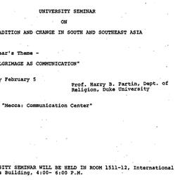 Announcements, 1980-02-05. ...
