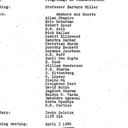 Minutes, 1980-03-04. South ...
