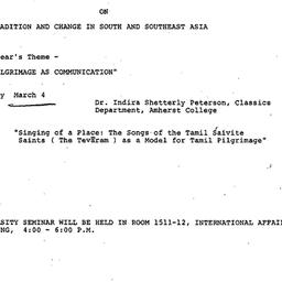Announcements, 1980-03-04. ...