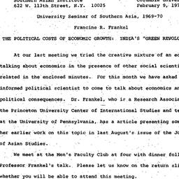 Announcements, 1970-02-09. ...