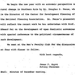 Announcements, 1970-01-08. ...