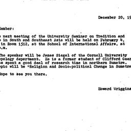 Announcements, 1974-12-20. ...