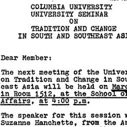 Announcements, 1975-03-04. ...