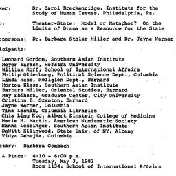 Minutes, 1983-05-03. South ...