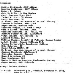 Minutes, 1982-11-09. South ...