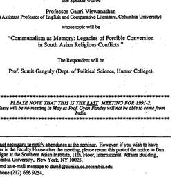 Announcements, 1992-04-14. ...