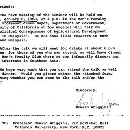 Announcements, 1967-12-18. ...