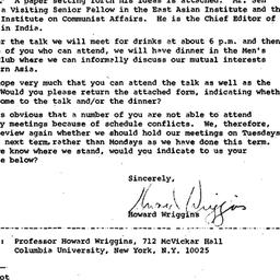 Announcements, 1967-11-28. ...