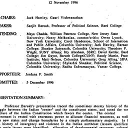 Minutes, 1996-11-12. South ...