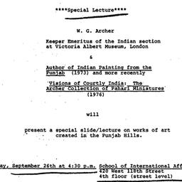 Announcements, 1977-09-13. ...