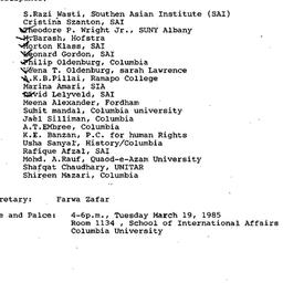 Minutes, 1985-03-19. South ...