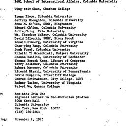 Minutes, 1975-10-03. Neo-Co...
