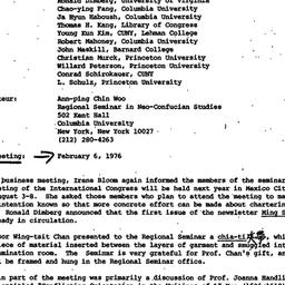 Minutes, 1975-12-05. Neo-Co...