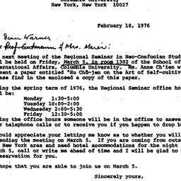 Announcements, 1976-02-18. ...