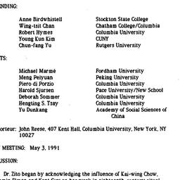 Minutes, 1991-04-07. Neo-Co...