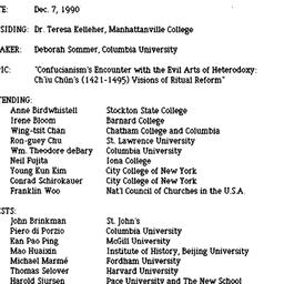 Minutes, 1990-12-07. Neo-Co...