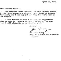 Speaker's paper, 1991-0...
