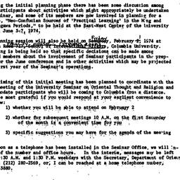 Announcements, 1974-01-02. ...