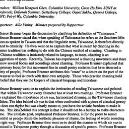 Minutes, 2001-05-04. Neo-Co...