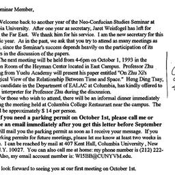 Announcements, 1993-10-01. ...