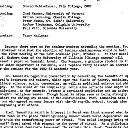 Minutes, 1982-05-07. Neo-Co...