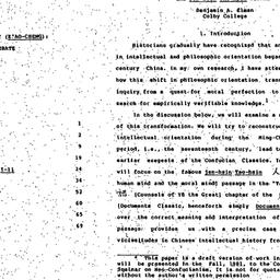 Speaker's paper, 1981-1...