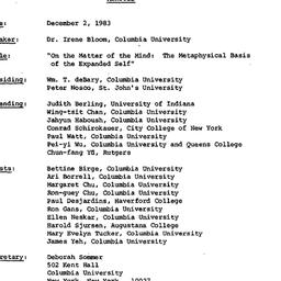 Minutes, 1983-12-02. Neo-Co...