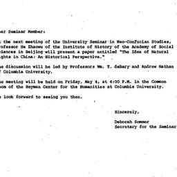 Announcements, 1984-04-18. ...