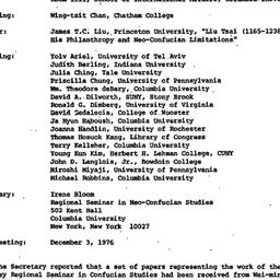 Minutes, 1976-11-05. Neo-Co...
