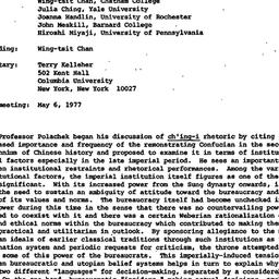 Minutes, 1977-04-01. Neo-Co...