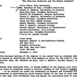 Minutes, 1976-10-01. Neo-Co...
