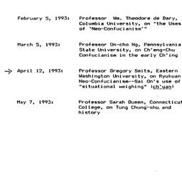 Announcements, 1992-10-02. ...