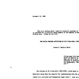 Speaker's paper, 1988-1...