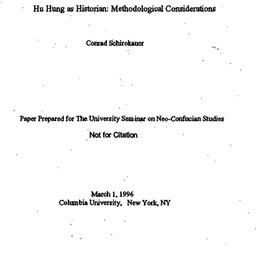 Speaker's paper, 1996-0...