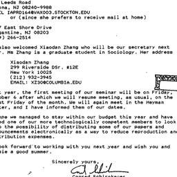 Correspondence, 1996-05-06....