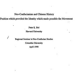 Speaker's paper, 1998-0...