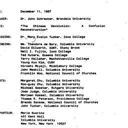 Minutes, 1987-12-11. Neo-Co...