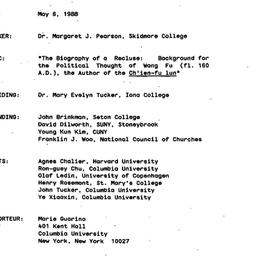 Minutes, 1988-05-06. Neo-Co...