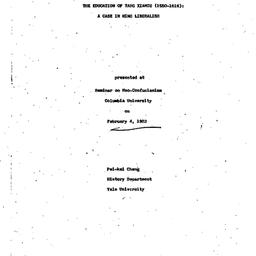 Speaker's paper, 1983-0...