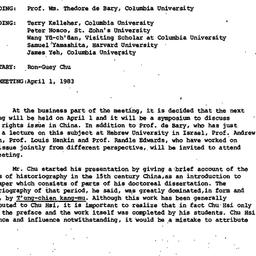 Minutes, 1983-03-04. Neo-Co...