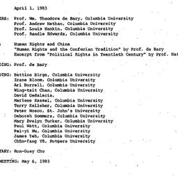 Minutes, 1983-04-01. Neo-Co...