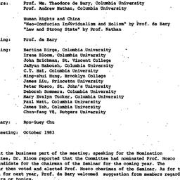 Minutes, 1983-05-06. Neo-Co...