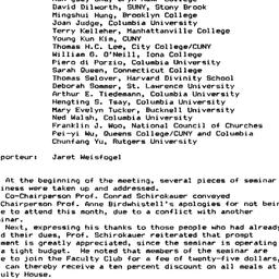 Minutes, 1991-11-01. Neo-Co...